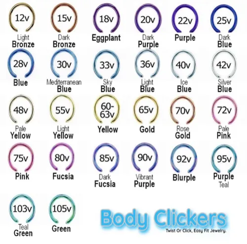 Assorted CZ Charm Colors Titanium