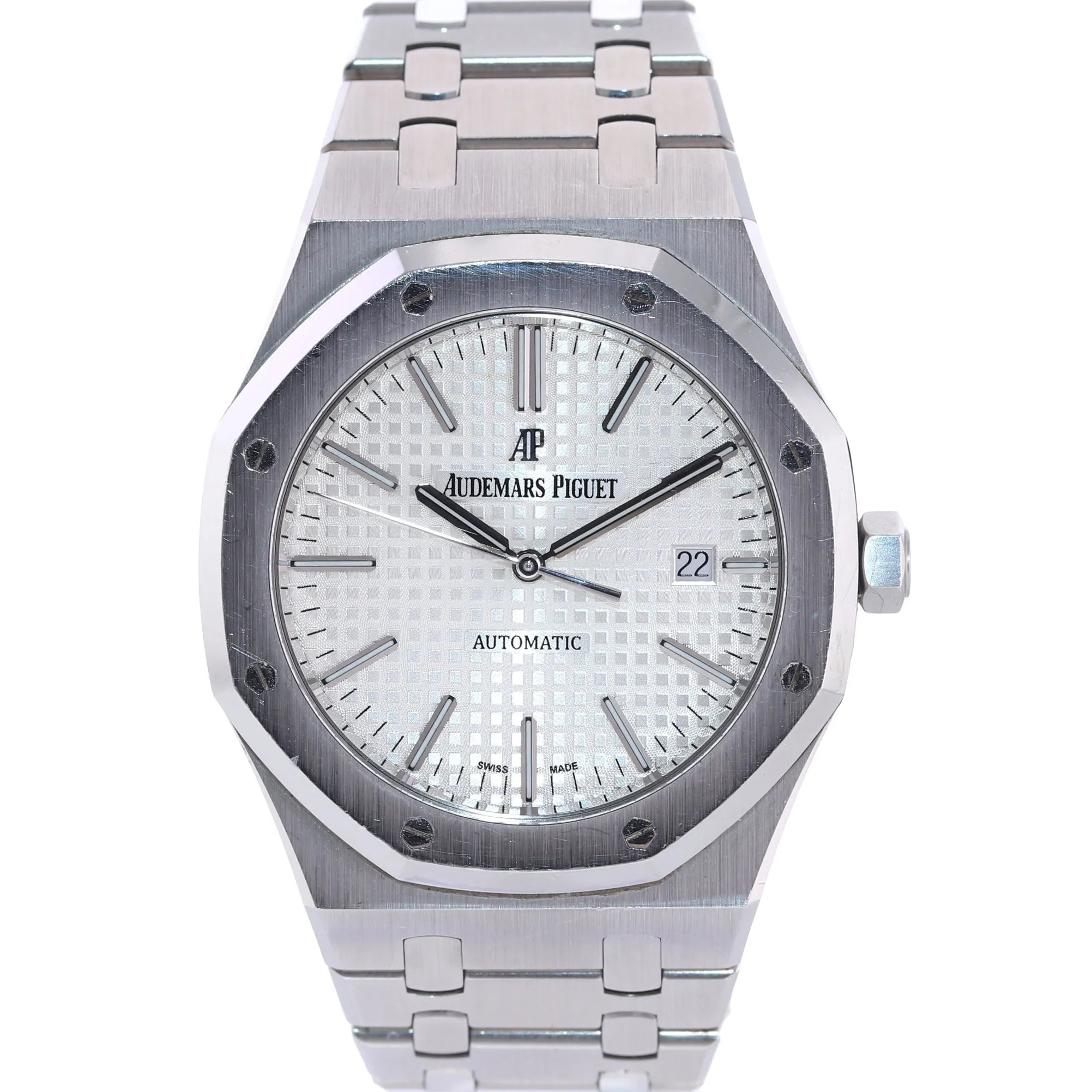 Audemars Piguet Royal Oak 41mm Steel 15400ST White Dial Watch