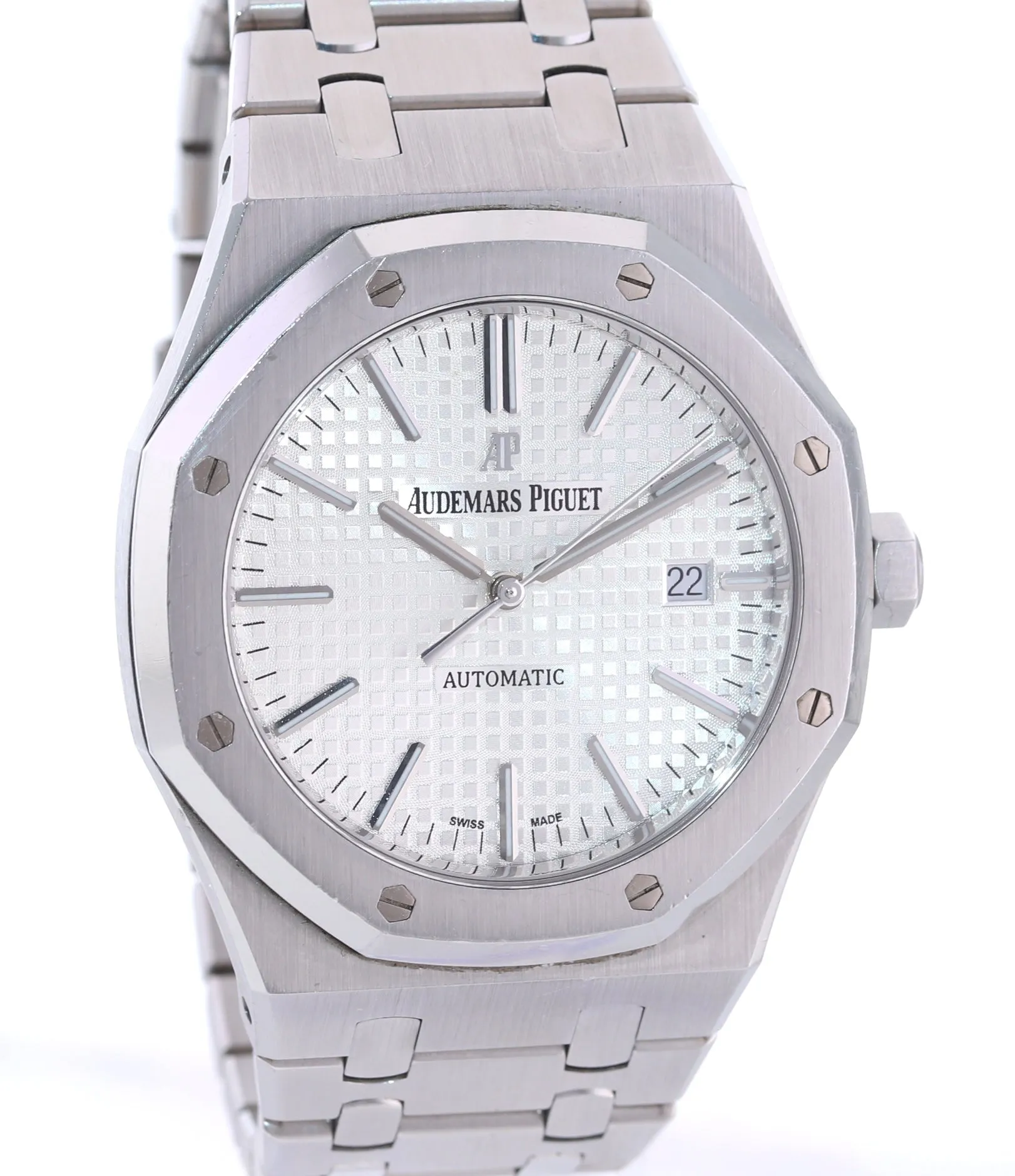 Audemars Piguet Royal Oak 41mm Steel 15400ST White Dial Watch