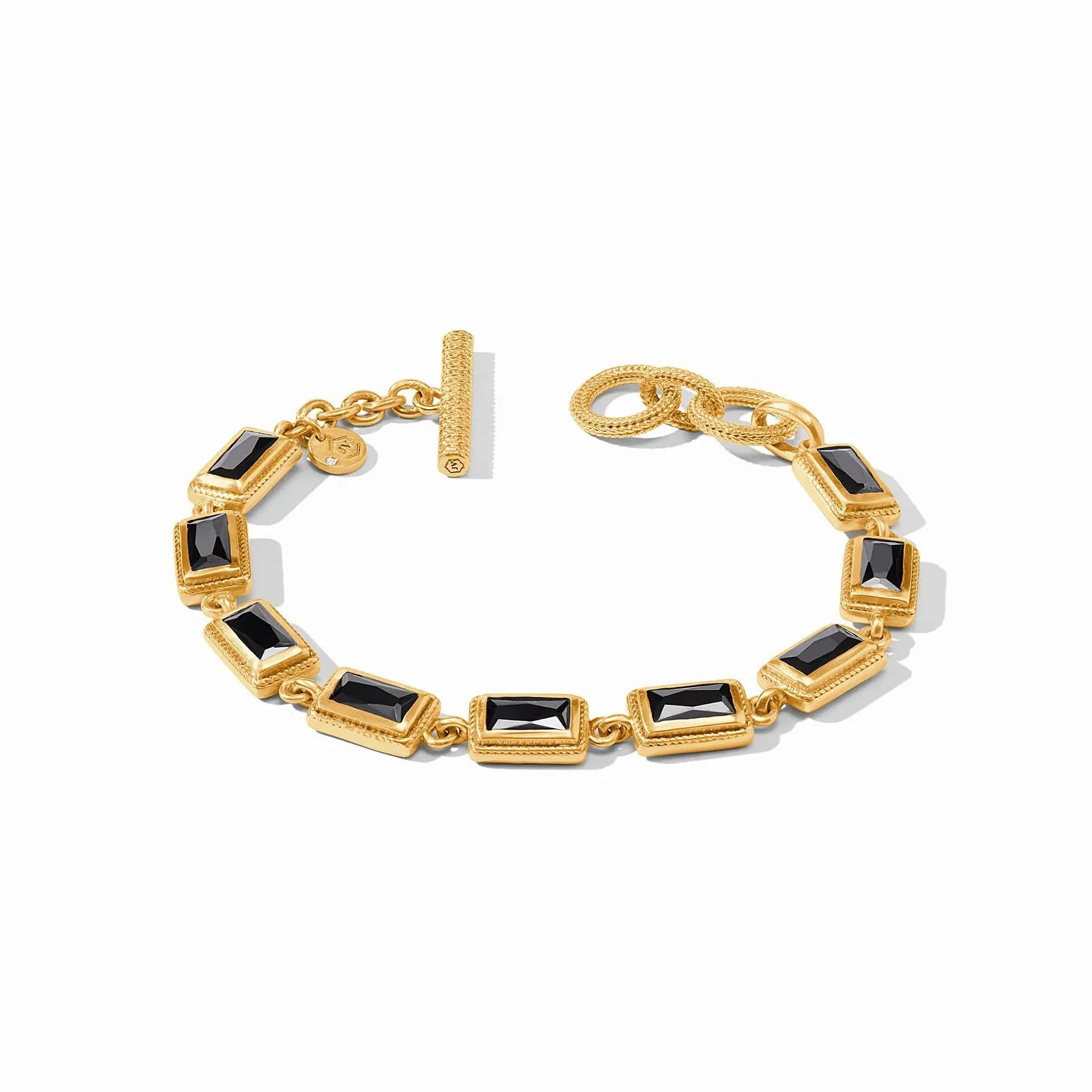 Baguette Tennis Bracelet (Obsidian Black)