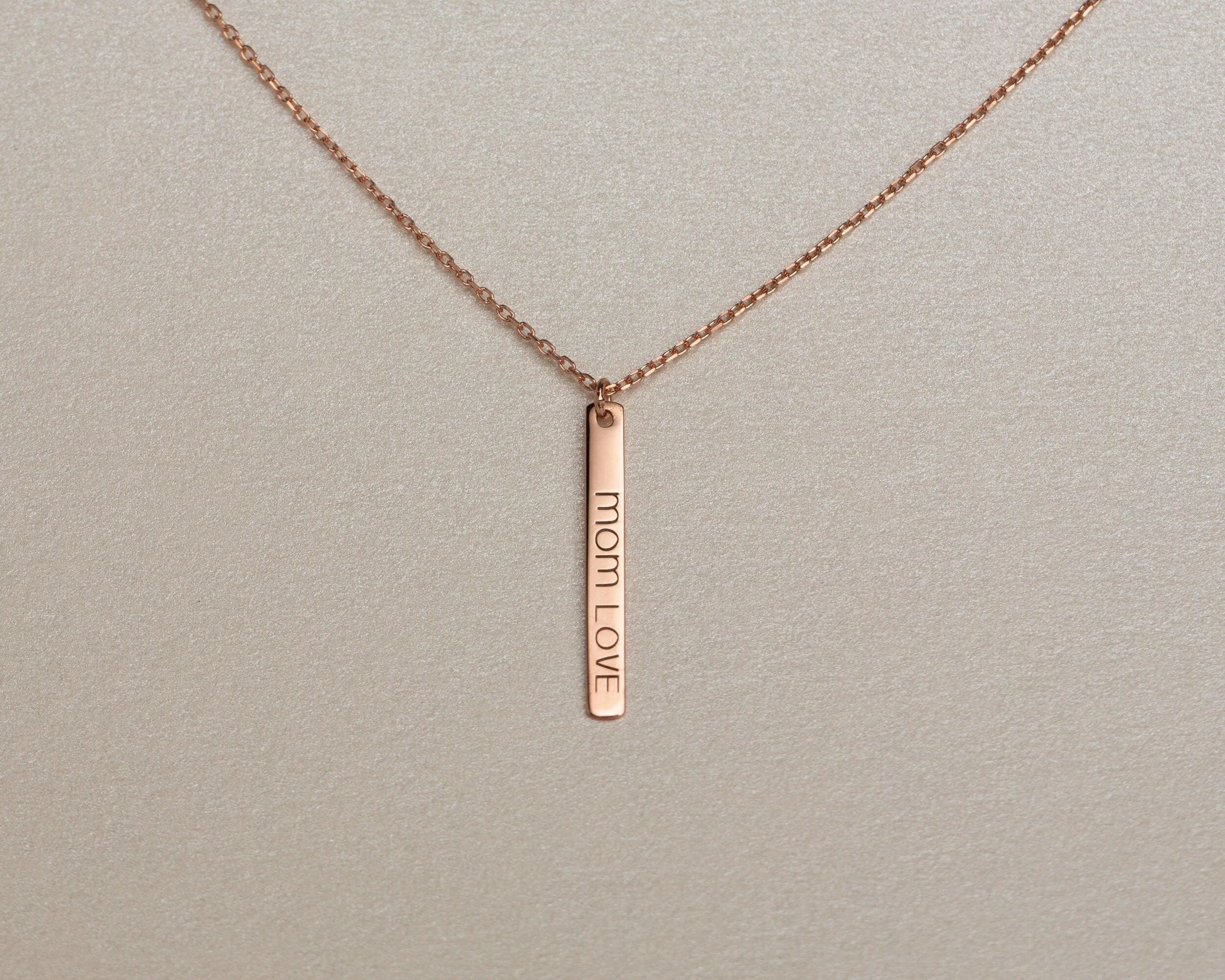 Bar Name Necklace - 18K Gold Vermeil