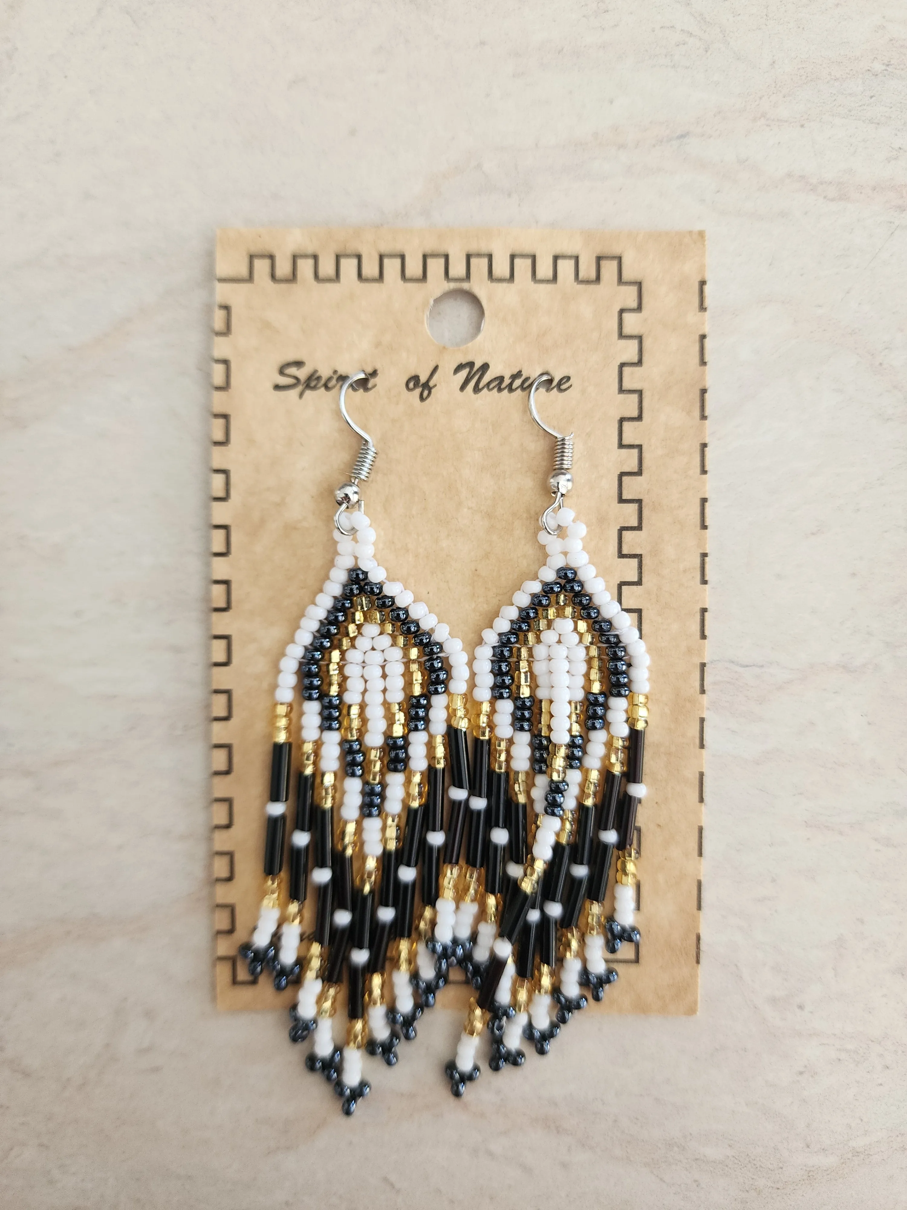 Beaded - Dangle Earrings - Assorted Colours