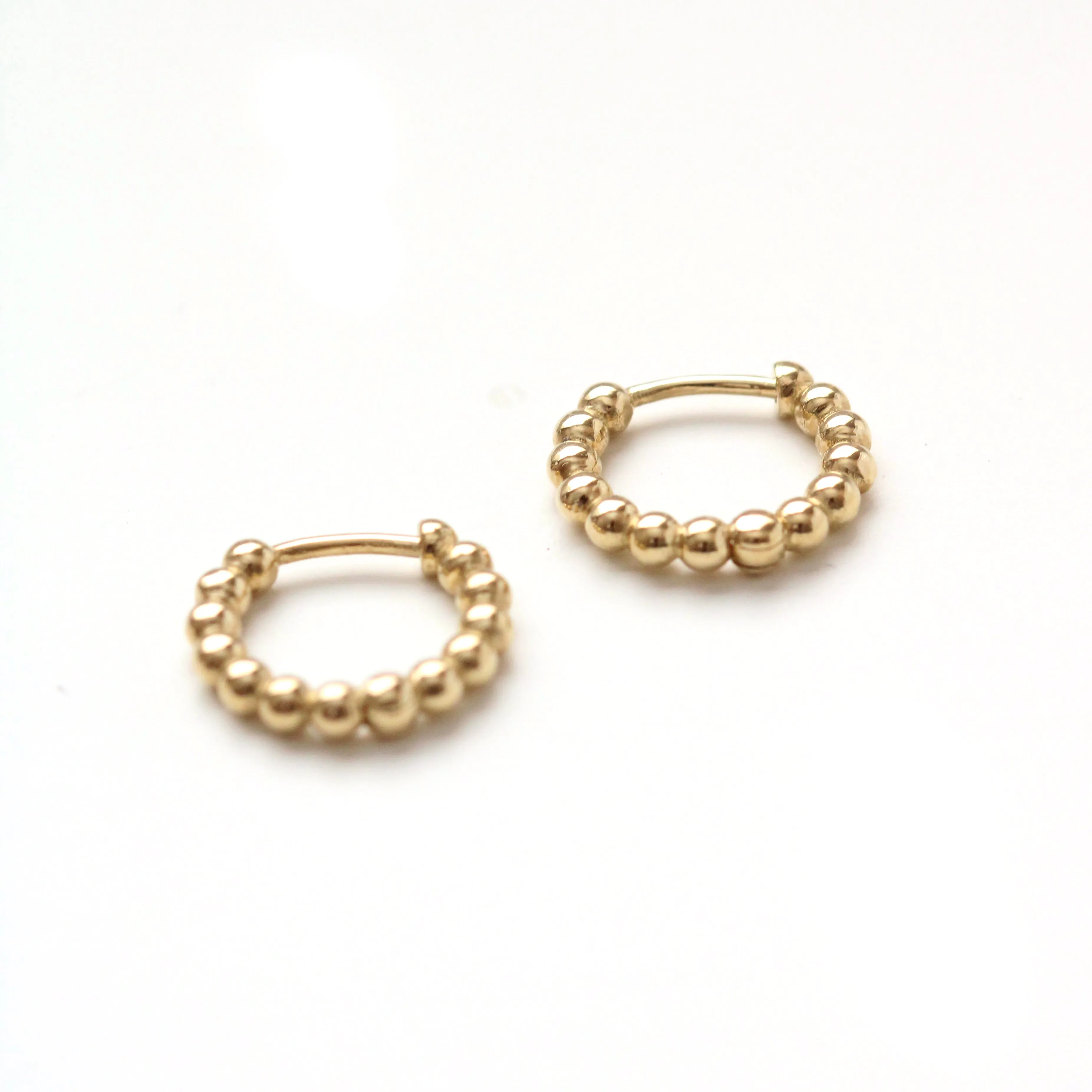 Beaded Hinged Huggies