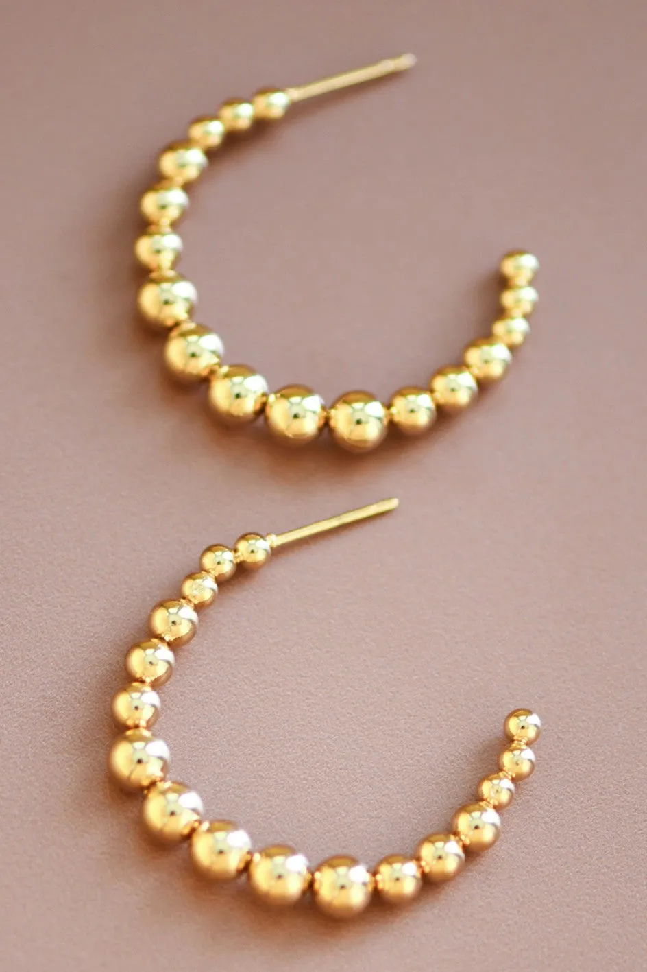 Beaded Hoop Earring