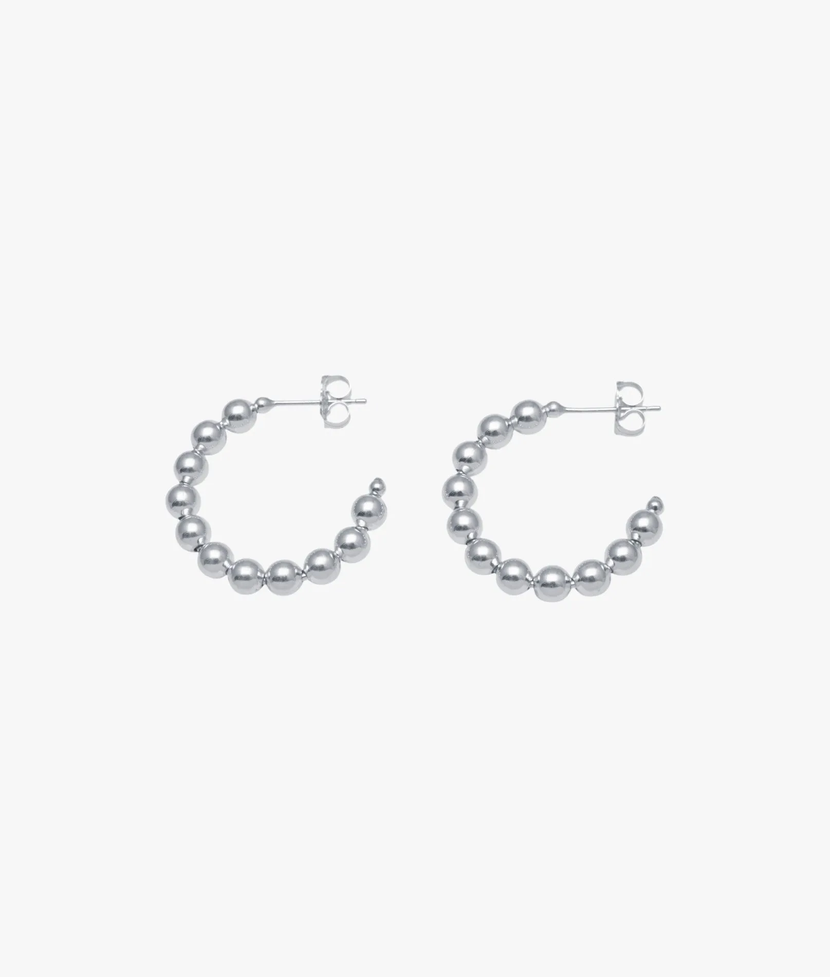 Beaded hoop earrings (23mm)