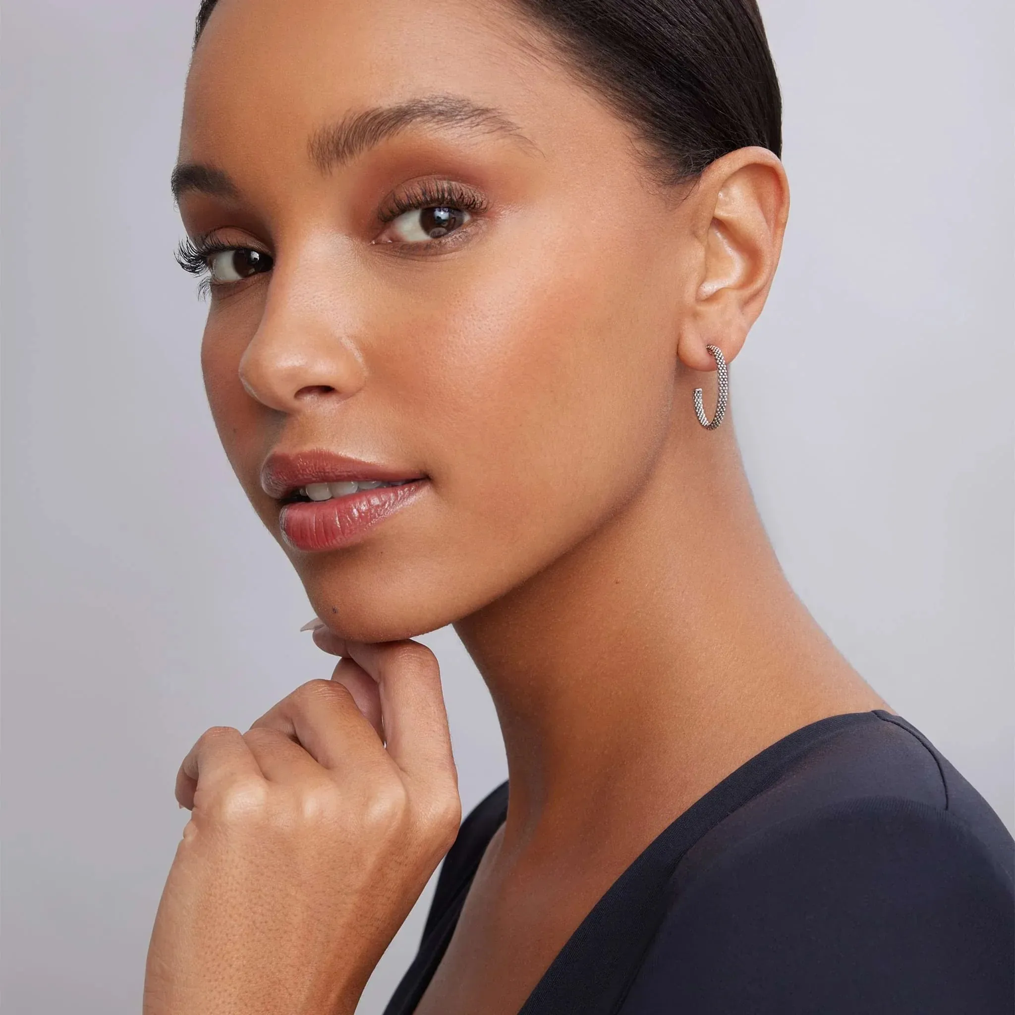 Beaded Hoop Earrings