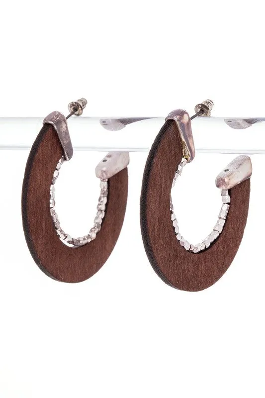 Beaded Hoop Earrings