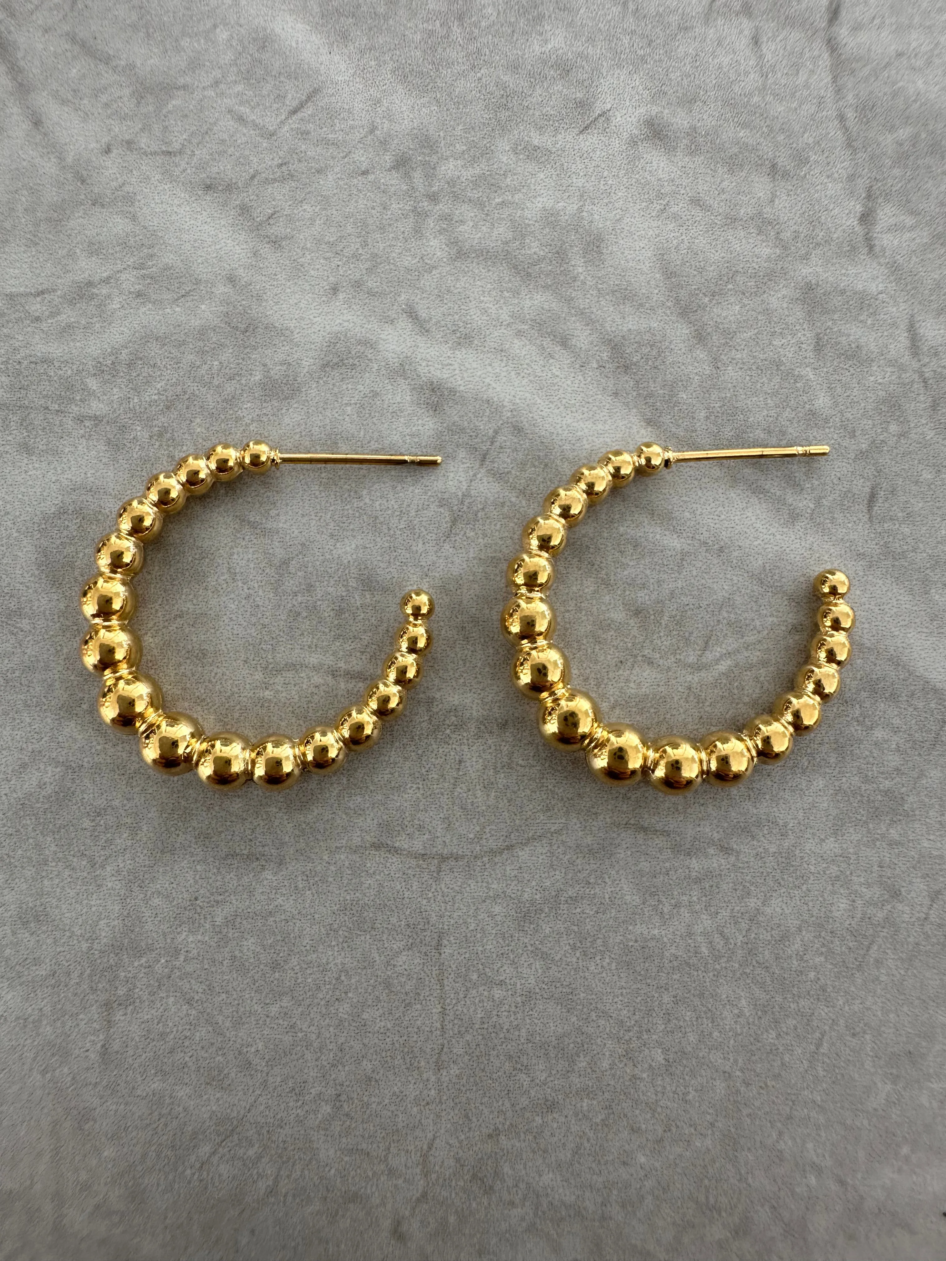 Beaded Hoop Earrings