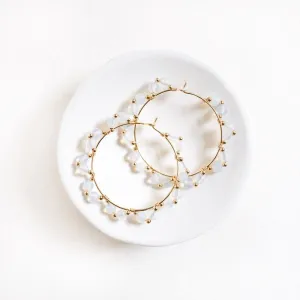 Beaded Hoop Earrings