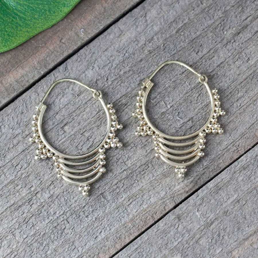 Beaded Hoop Earrings
