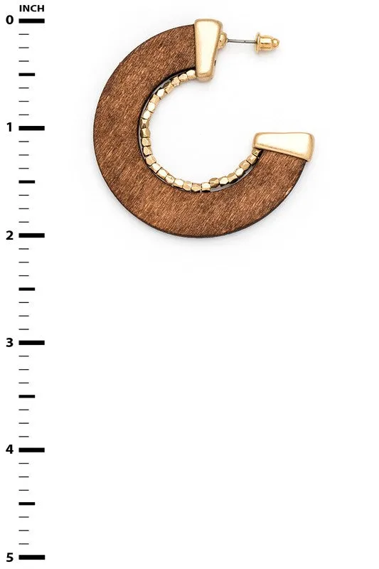 Beaded Hoop Earrings