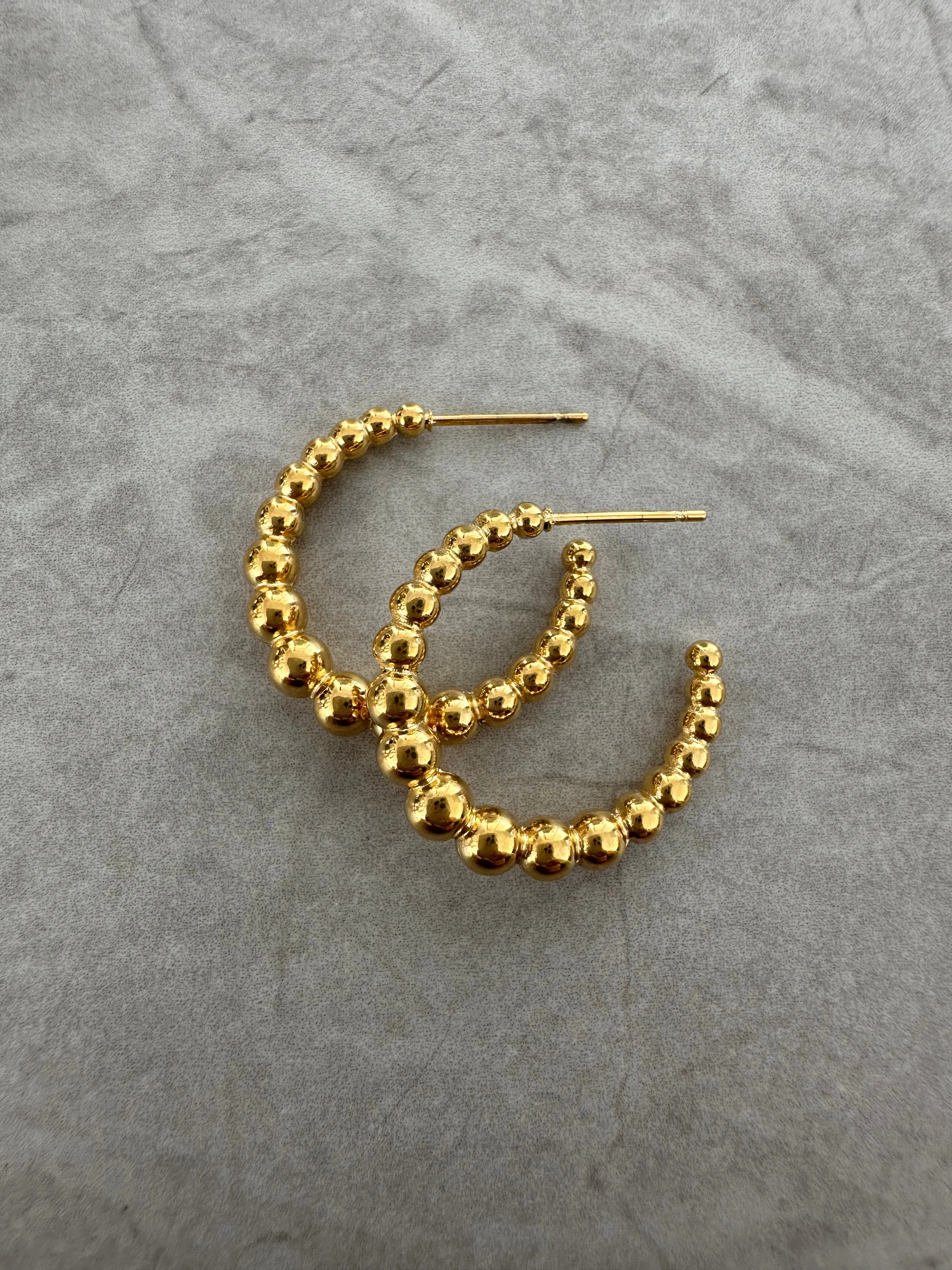 Beaded Hoop Earrings