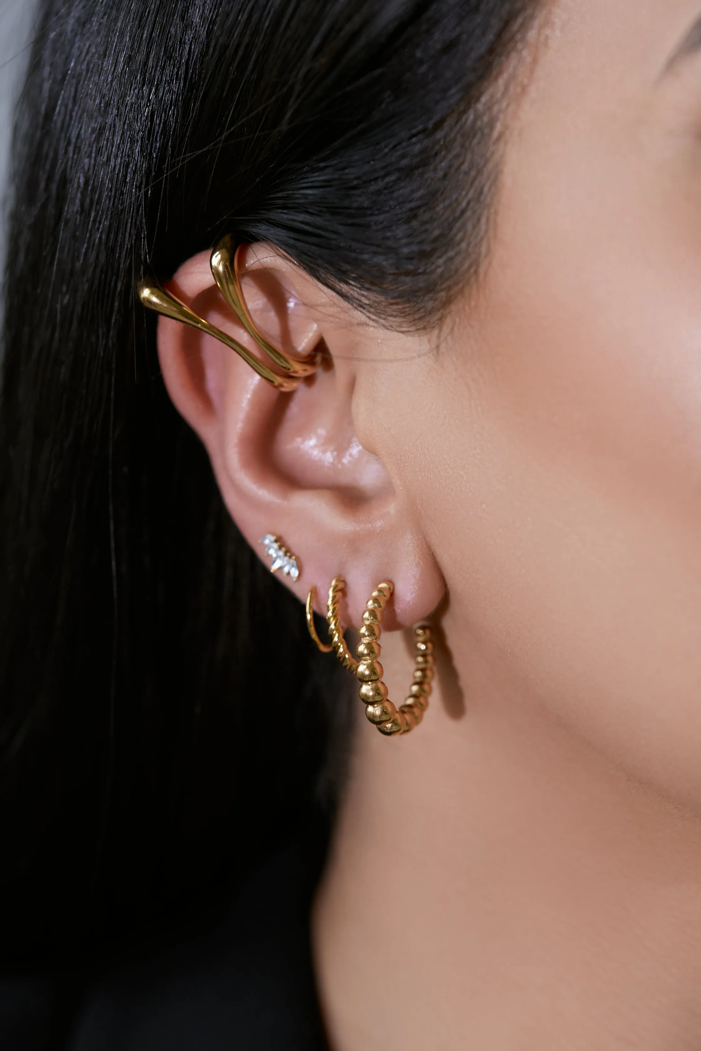 Beaded Hoop Earrings