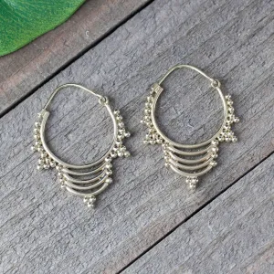 Beaded Hoop Earrings