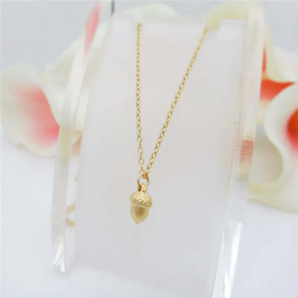 Beautiful Cute Acorn Necklaces Pendants Plants Fashion Charm Jewelry