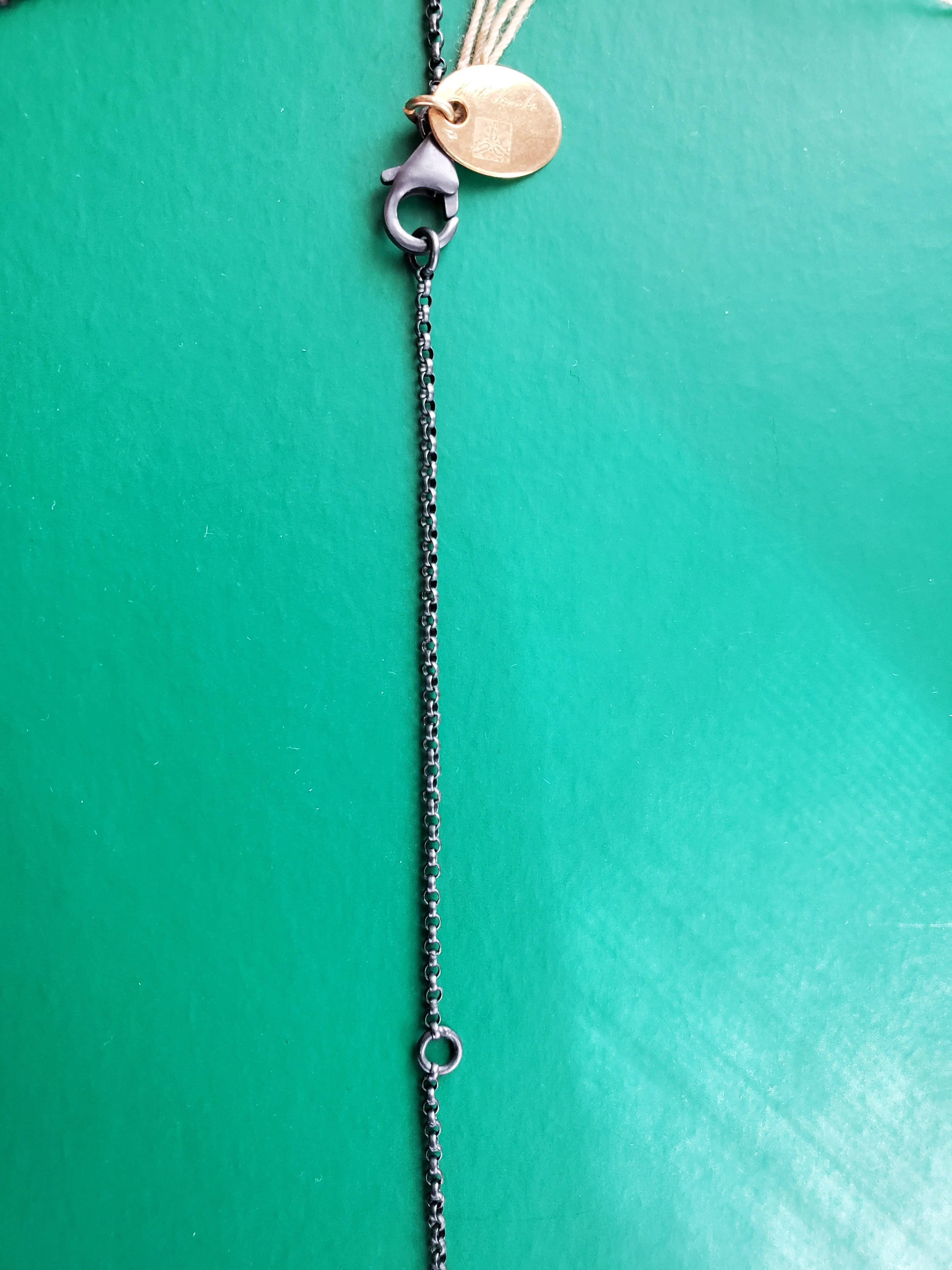 Belle Brooke Cielo Deco Leaf Dia Pendant