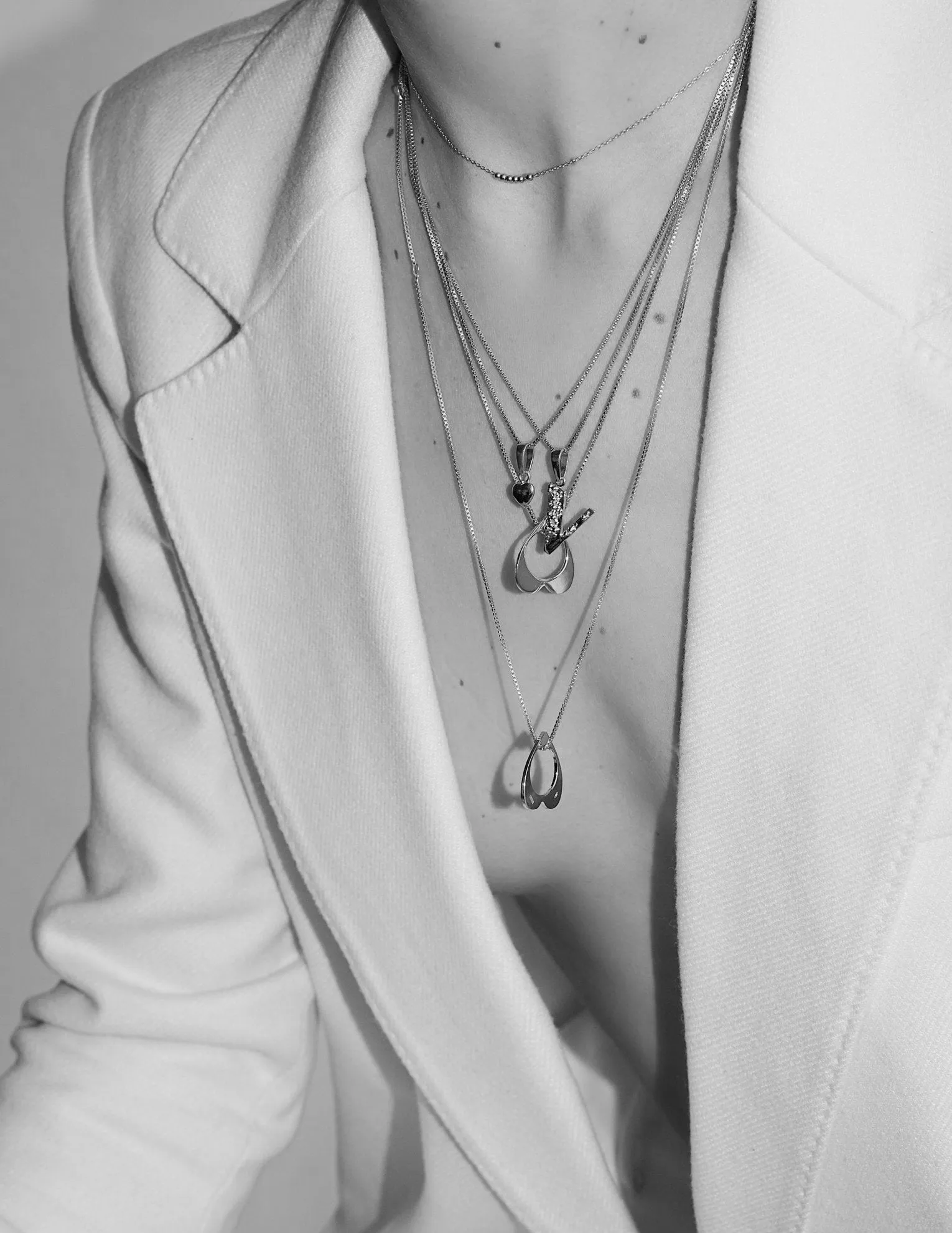 Big Heart Necklace <br> Silver