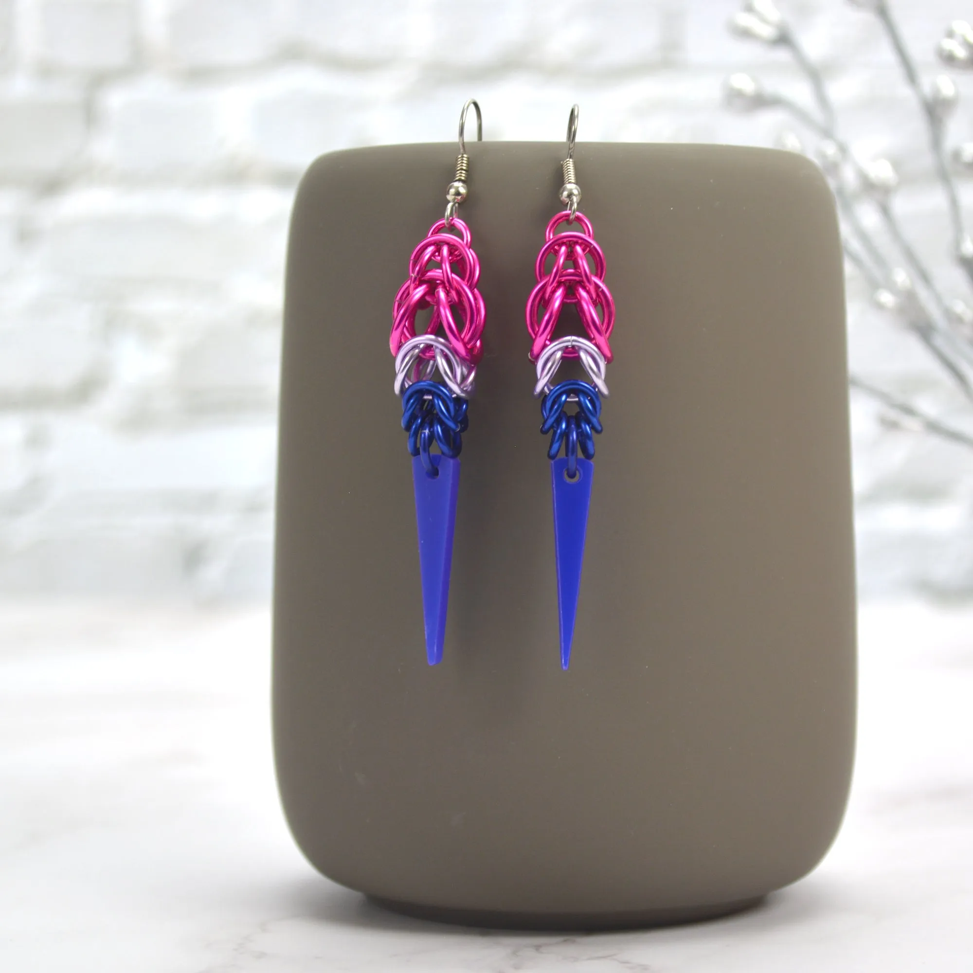 Bisexual Pride - Spike Earrings