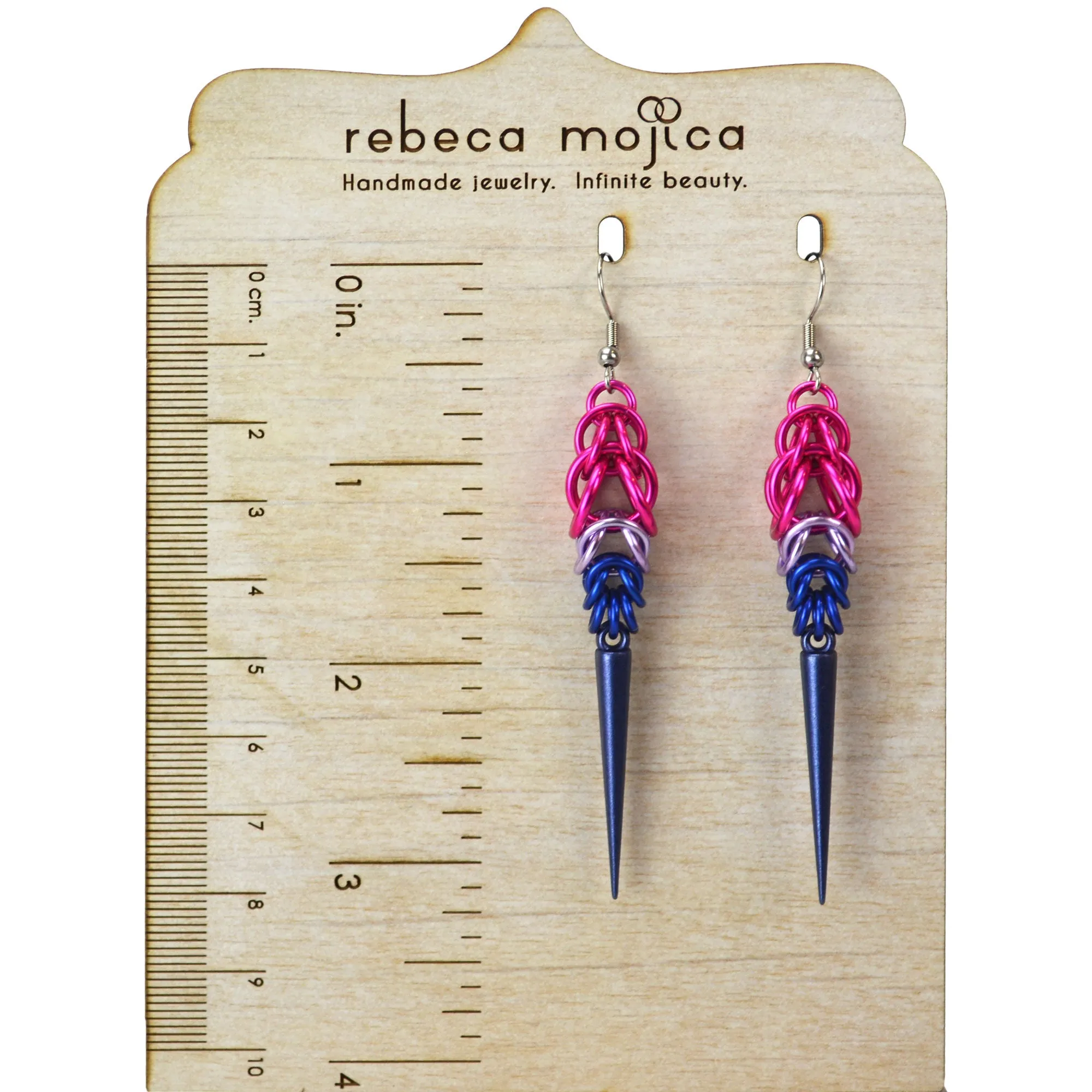 Bisexual Pride - Spike Earrings