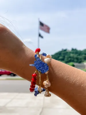 Blue   Red WV Bangle Set