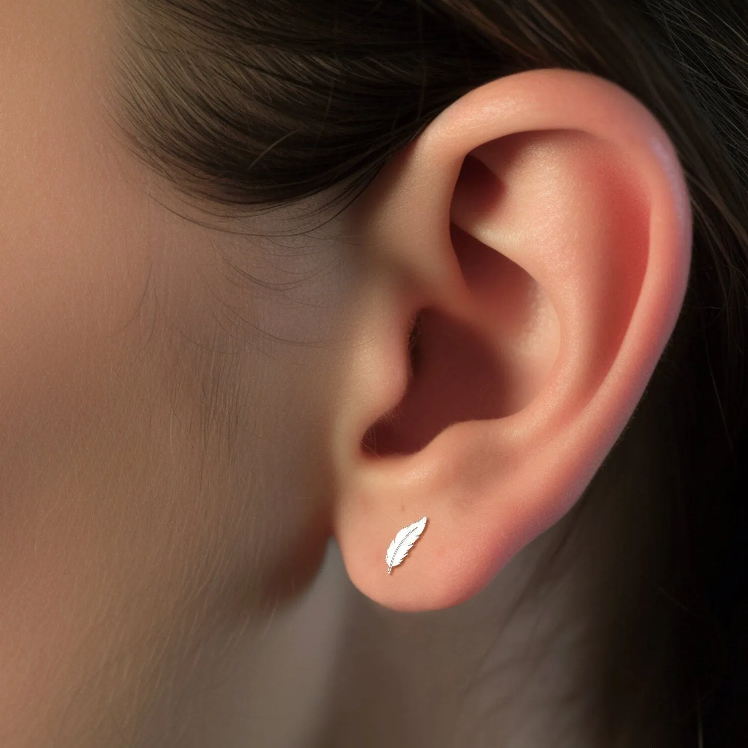 Bohemian feather earring