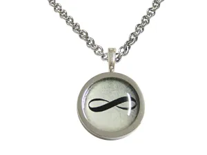 Bordered Mathematical Infinity Google Googol Symbol Pendant Necklace