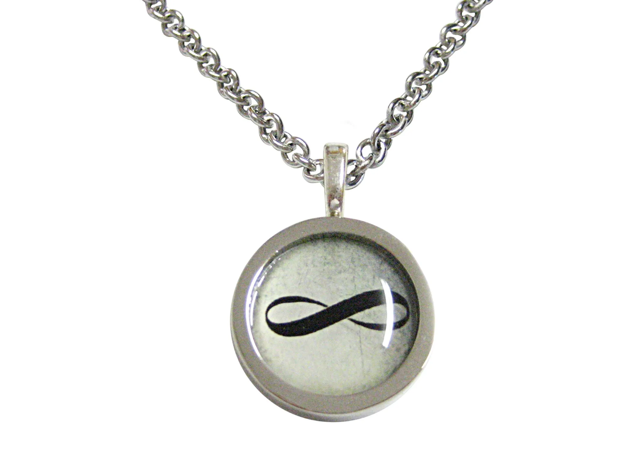 Bordered Mathematical Infinity Google Googol Symbol Pendant Necklace