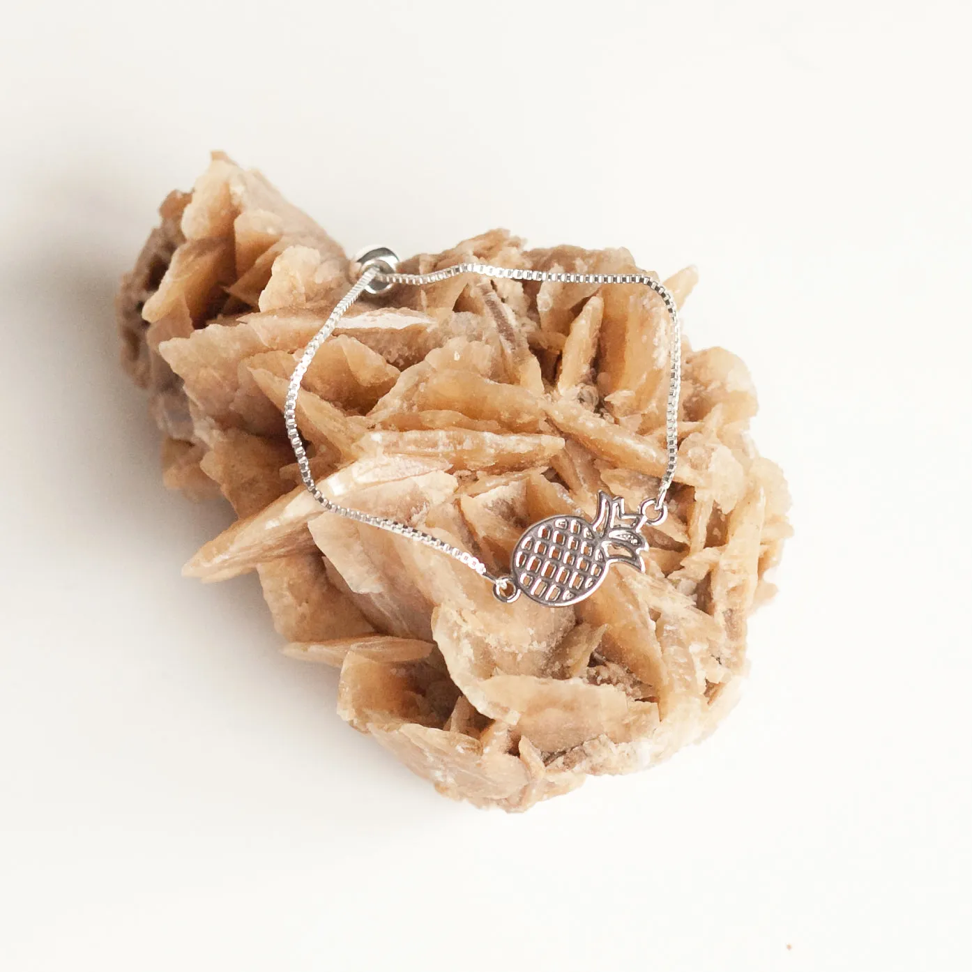 Bracelet Silver Plated with Pineapple