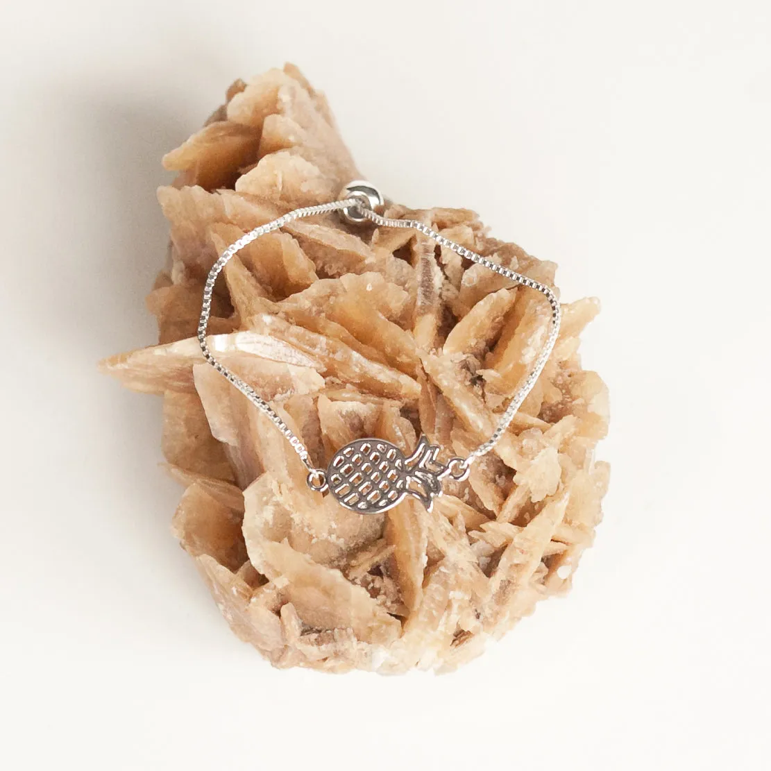 Bracelet Silver Plated with Pineapple