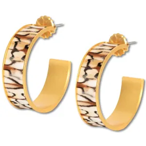 Brackish Jules Quail Feather Earring