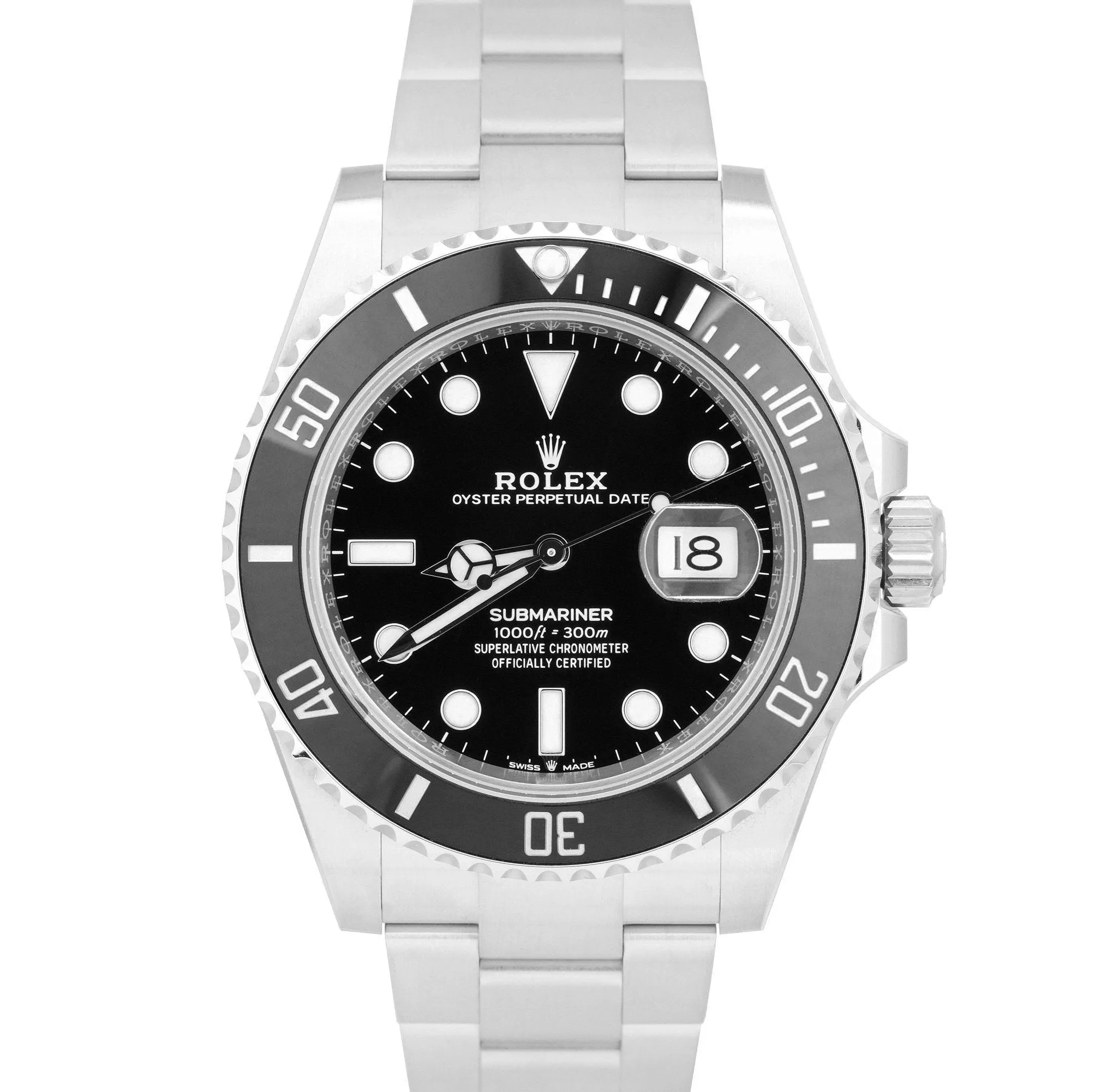 BRAND NEW APR. 2022 Rolex Submariner 41 Date Steel Black Ceramic Watch 126610 LN