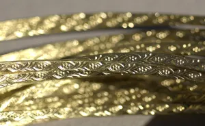 Brass Ring Stock Shank 4mm plus Vines Textured Metal Cane Wire - Rings Bracelets Pendants Metalwork