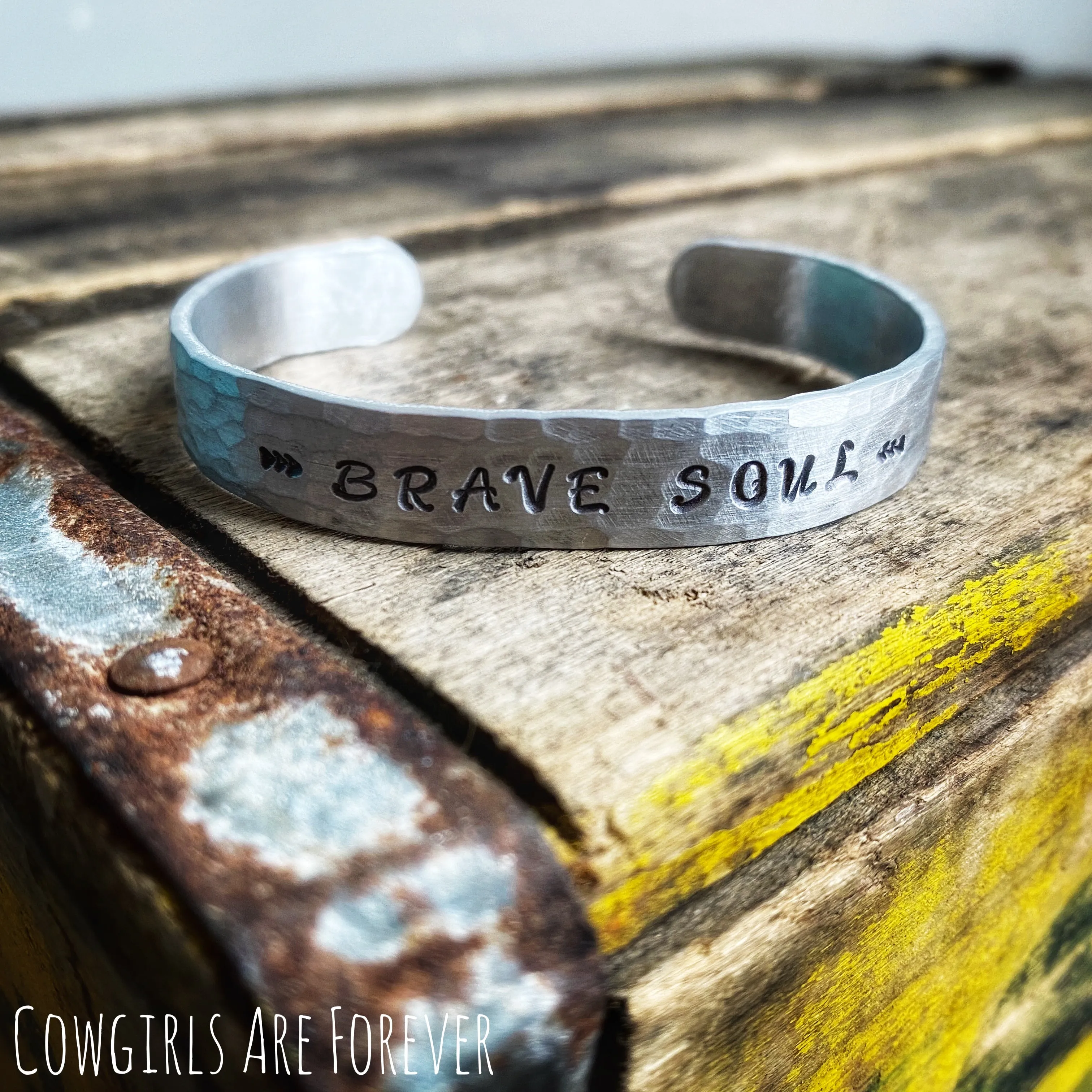 Brave Soul | Hand Stamped Cuff Bracelet