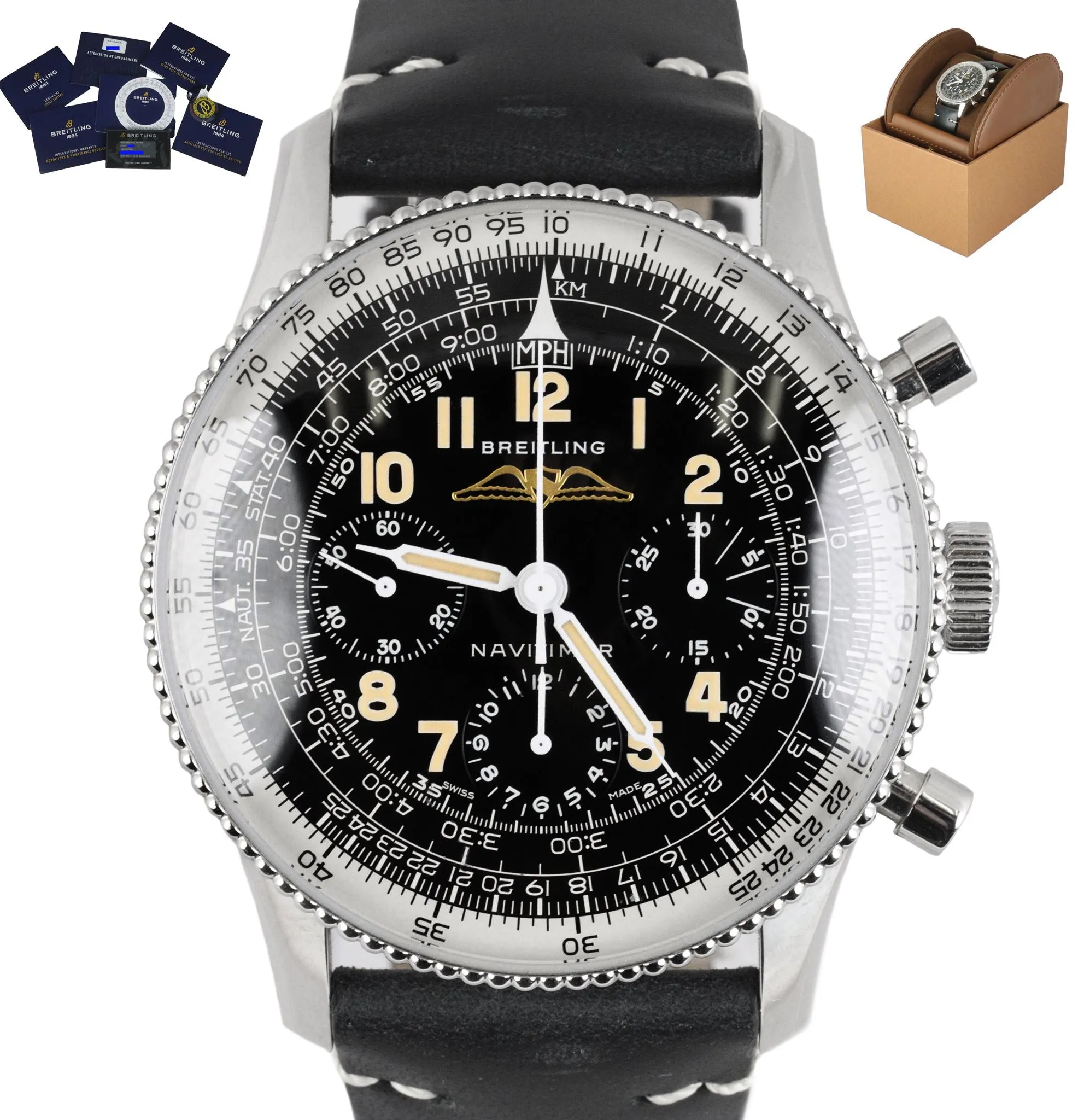 Breitling Navitimer 806 1959 Re-Edition Stainless Steel 41mm Manual AB0910