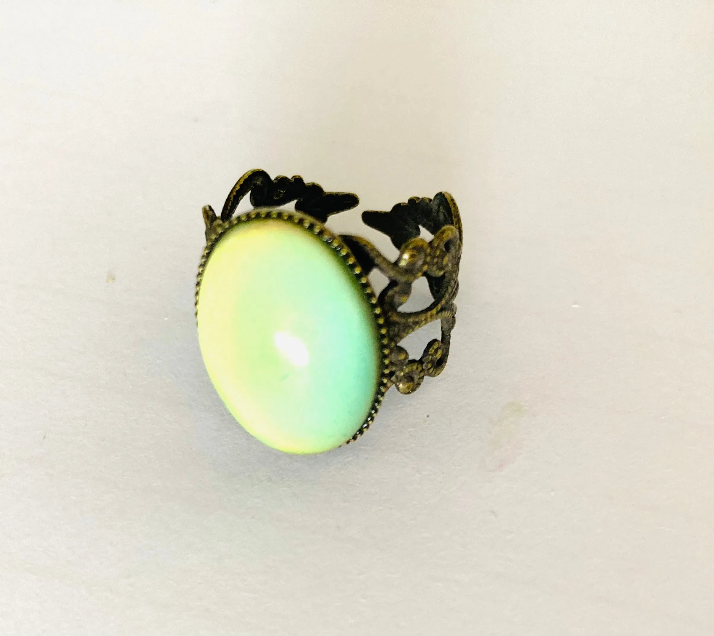 Bronzed Brass Mood Ring