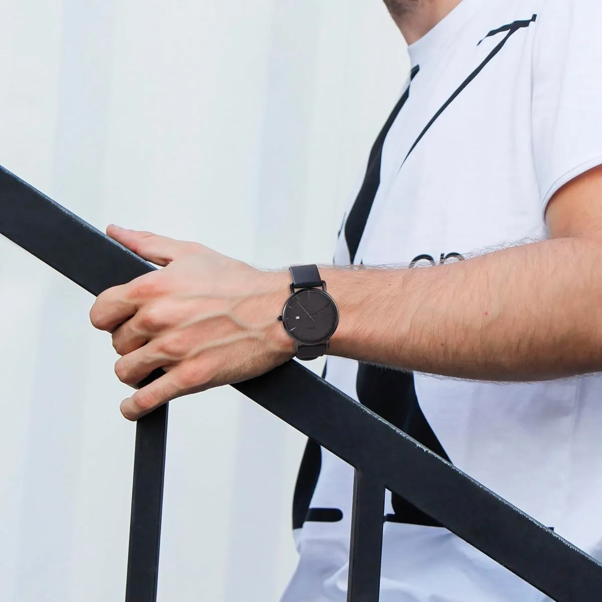 BUREI Men Watches Fashion Minimalist Analog Calendar Quartz Waterproof Watches for Men Women Student.