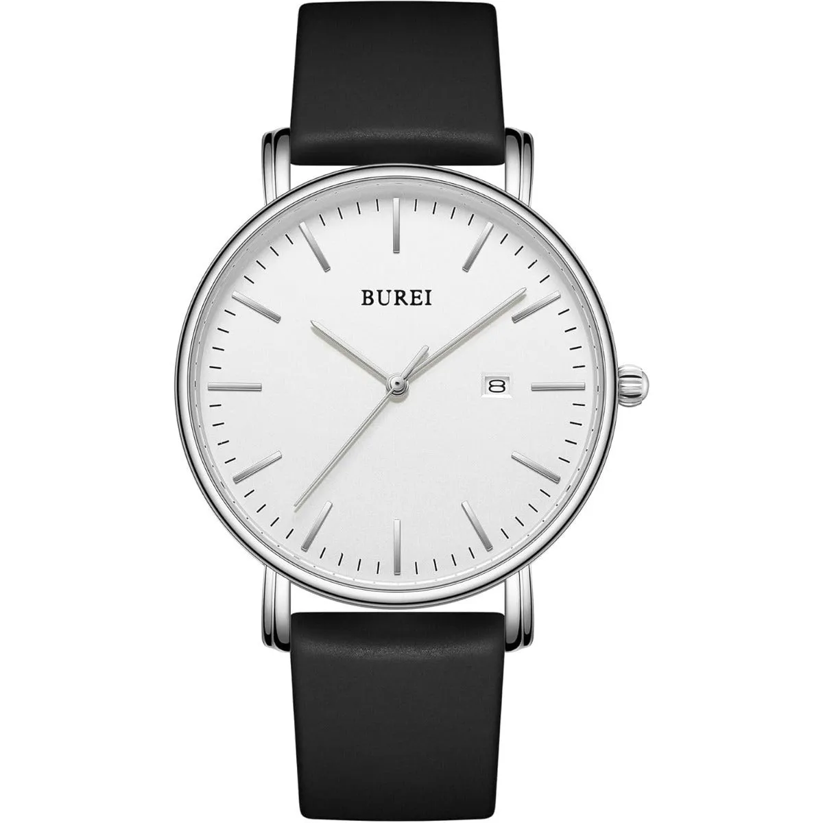 BUREI Men Watches Fashion Minimalist Analog Calendar Quartz Waterproof Watches for Men Women Student.
