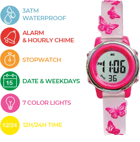 Butterfly Light Up Watch
