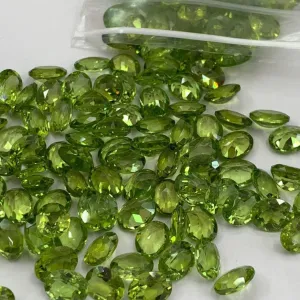 Calibrated Cut Peridots Gemstones | Loose Peridots 49 carats