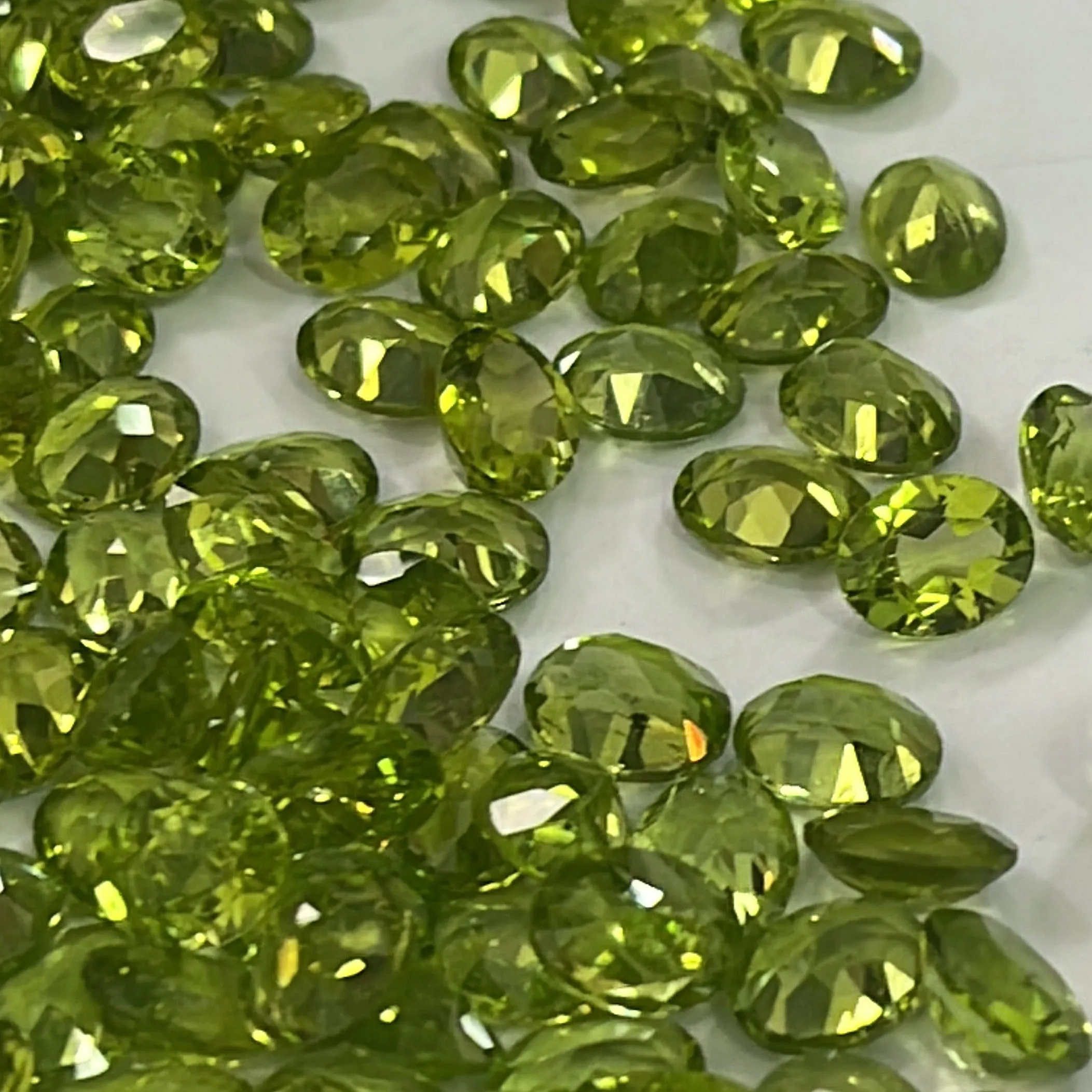 Calibrated Cut Peridots Gemstones | Loose Peridots 49 carats