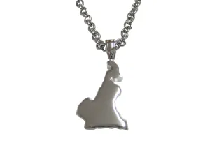 Cameroon Map Shape Pendant Necklace