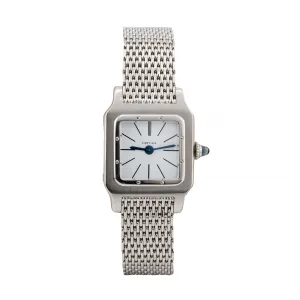 Cartier Very Rare Platinum Santos Wrist Watch Signed European Watch Co C.1925
