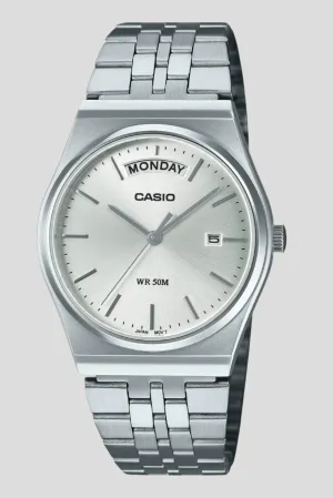 CASIO VINTAGE MTPB146D-7A WATCH - SILVER
