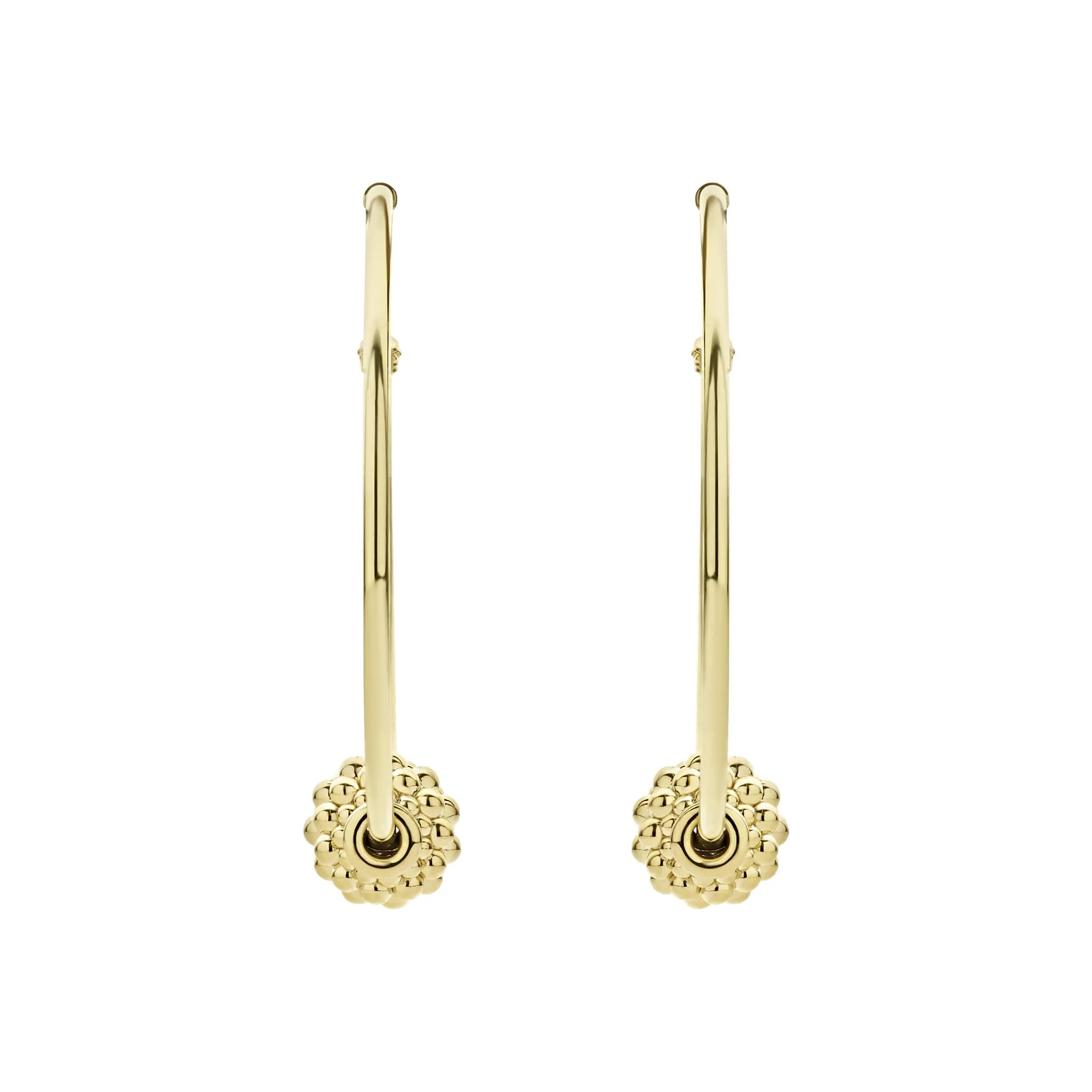 Caviar Gold Medium 18K Gold Caviar Ball Hoop Earrings