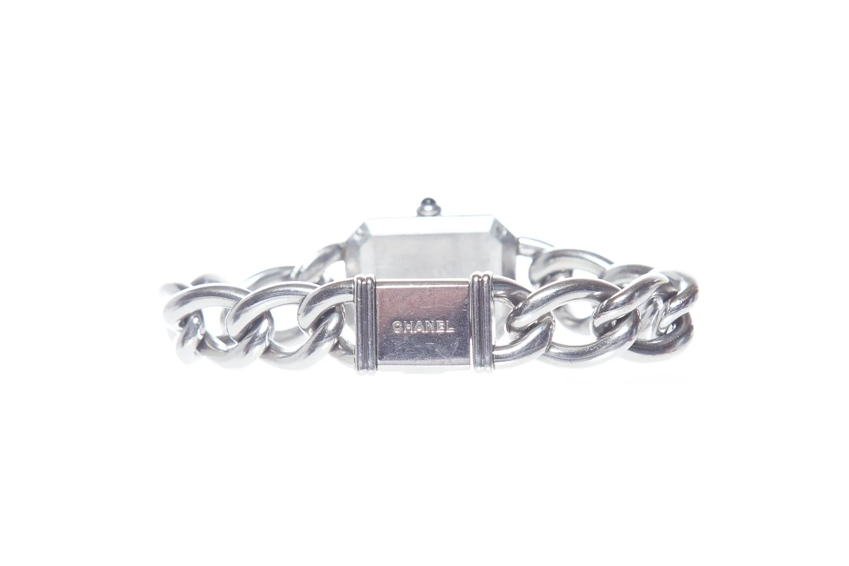 Chanel Silver and Mother of Pearl Premiere Chaine Gourmette Watch