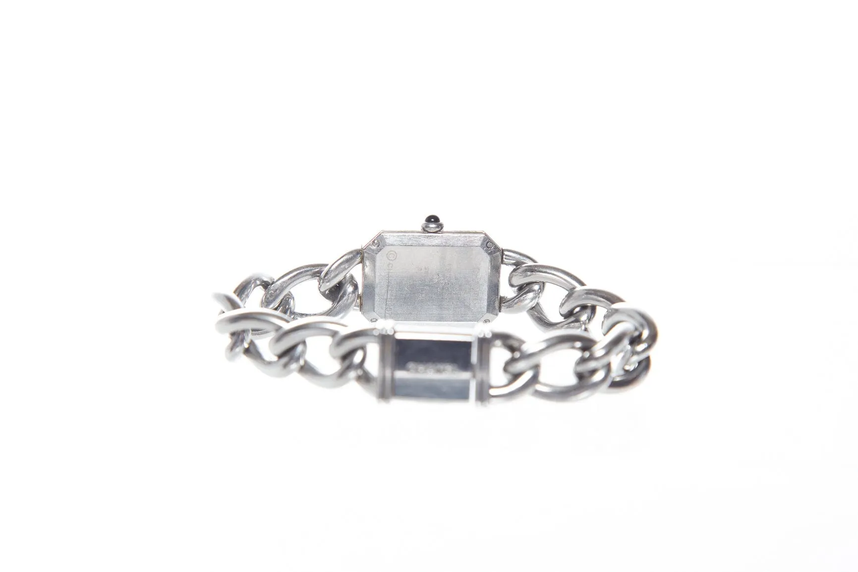Chanel Silver and Mother of Pearl Premiere Chaine Gourmette Watch