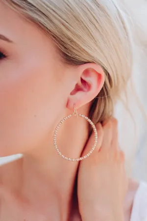 Charlise Hoop Earrings - Natural
