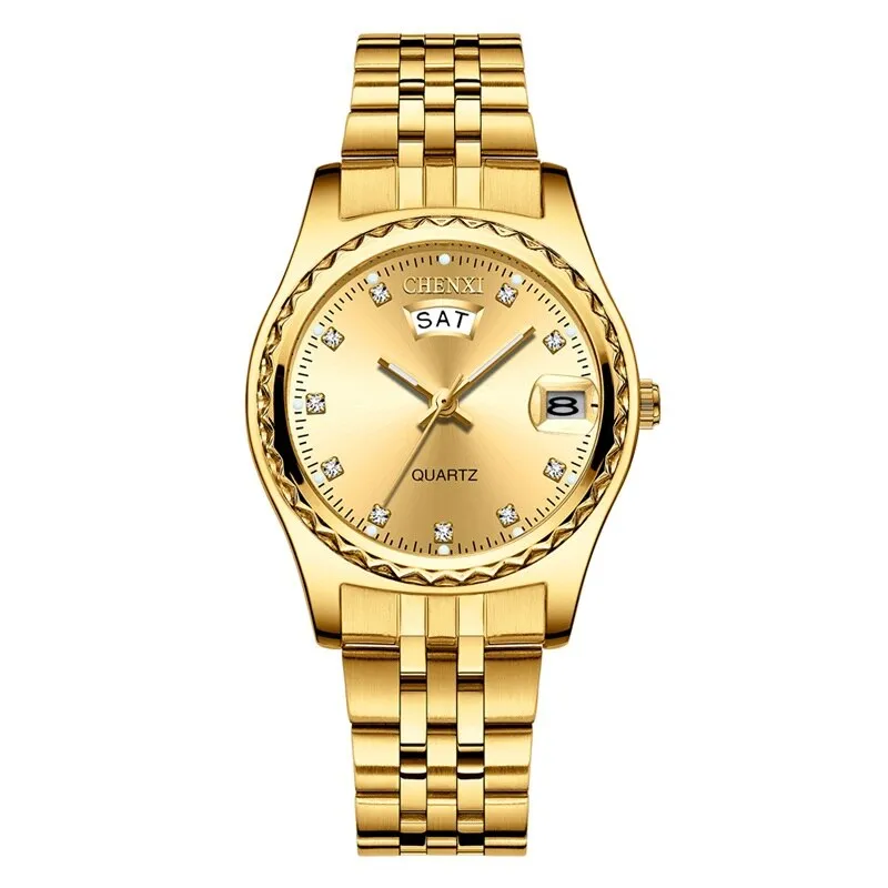CHENXI Women Fashion Watches Ladies Gold Bracelet Wrist Watches Luxury Brand Gifts For Women Quartz Wristwatches Reloj Mujer