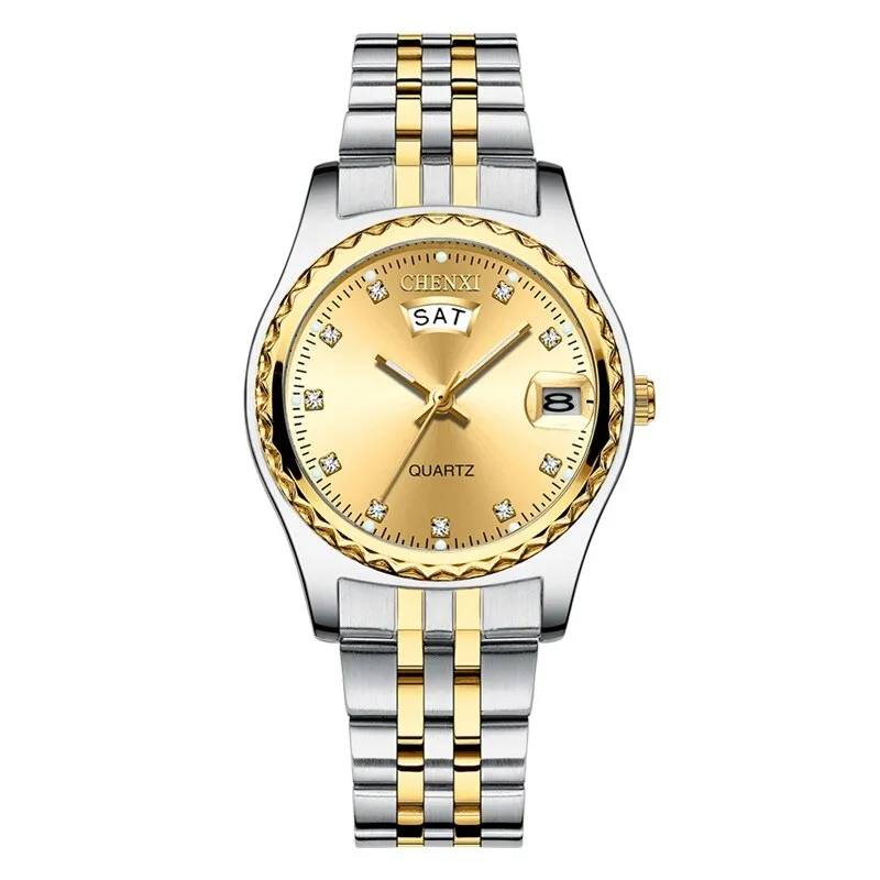 CHENXI Women Fashion Watches Ladies Gold Bracelet Wrist Watches Luxury Brand Gifts For Women Quartz Wristwatches Reloj Mujer