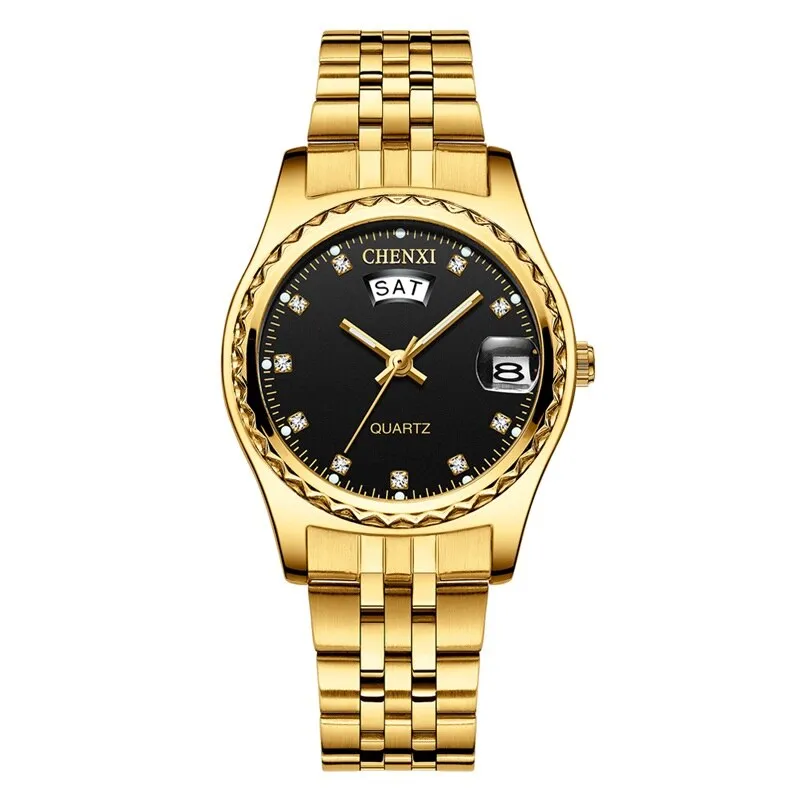 CHENXI Women Fashion Watches Ladies Gold Bracelet Wrist Watches Luxury Brand Gifts For Women Quartz Wristwatches Reloj Mujer